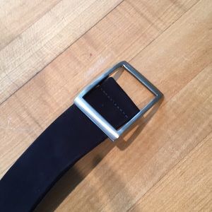 Carlisle black suede belt